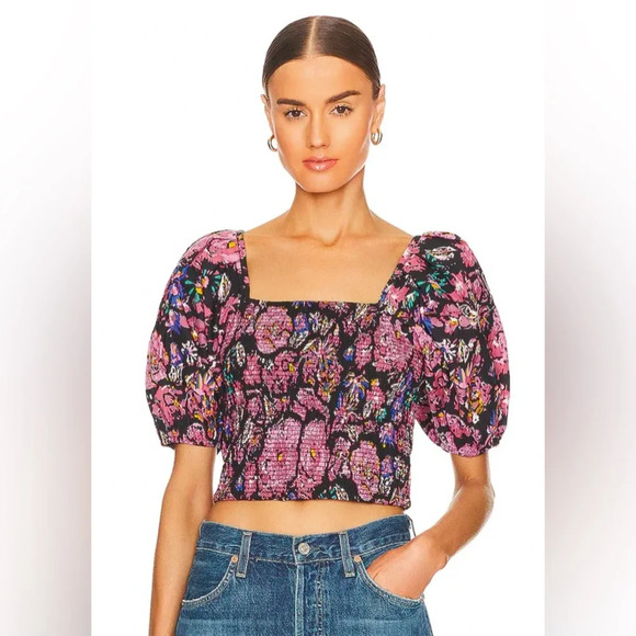 Cleobell Eva Crop Blouse in Jolie - Picture 5 of 11